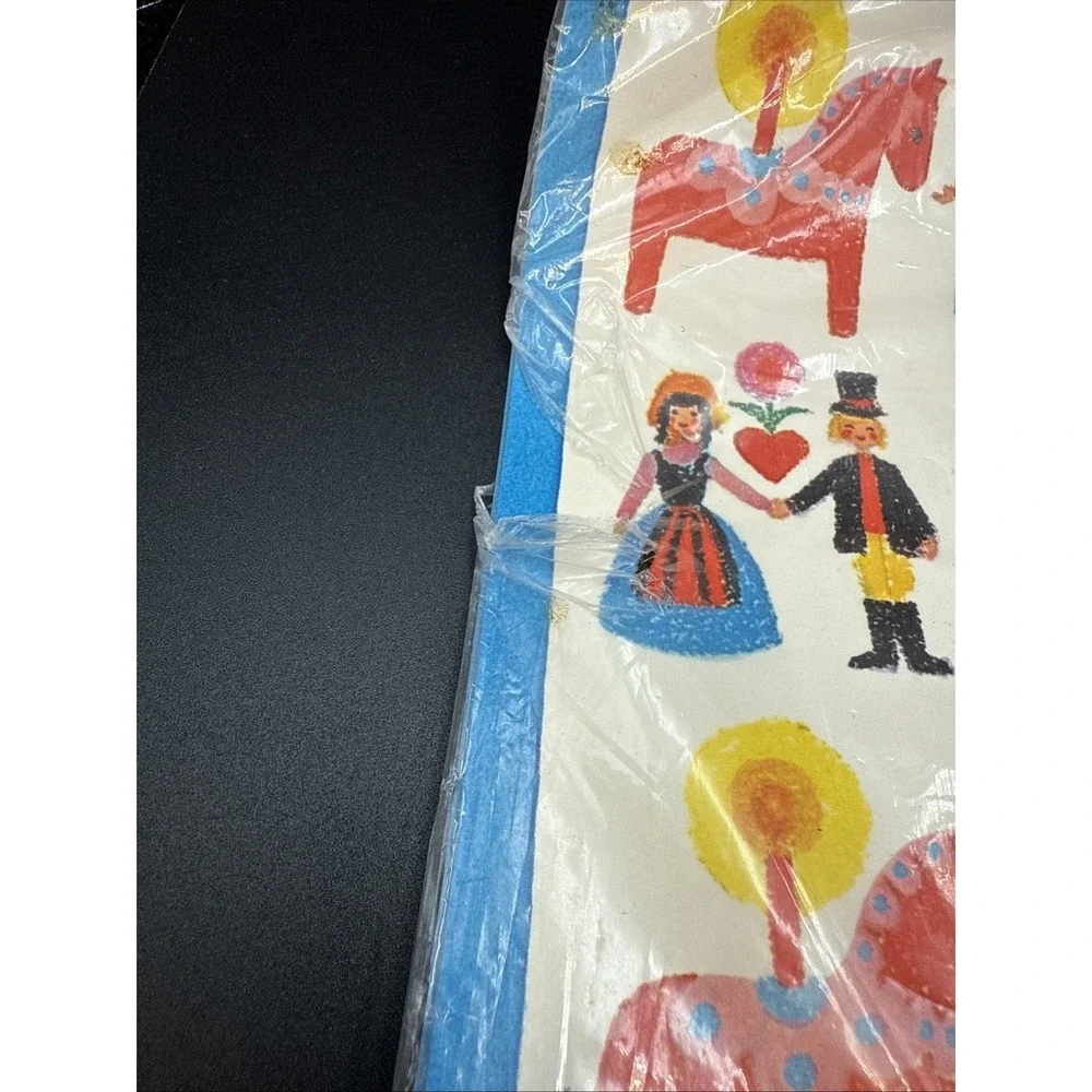 Vintage Caspari Scandinavian Christmas -Set of 8 Paper‎ Placemats-Unopened
